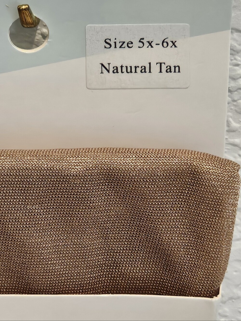 NIP Berkshire Shimmers Opaque Tights Size 5X 6X Natural Tan Plus Size - Picture 2 of 7